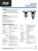 3051 Direct Mounted Pressure Transmitter Datasheet 2023