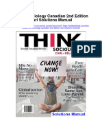 Think Sociology Canadian 2Nd Edition Carl Solutions Manual Full Chapter PDF