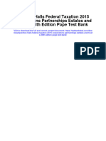 Prentice Halls Federal Taxation 2015 Corporations Partnerships Estates and Trusts 28Th Edition Pope Test Bank Full Chapter PDF