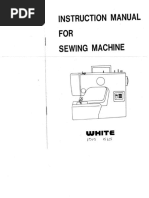 White 1515/1525 Sewing Machine Instruction Manual