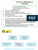 Lesson 5. Challenges in Teaching