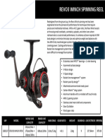 Abu Garcia Revo3 Winch Spinning Reel Sell Sheet