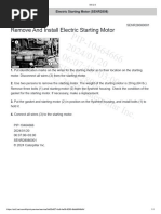 Electric Starting Motor