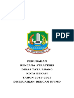 RENSTRA DISTARU I VIII Perubahan RPJMD