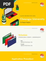 Degree Program Cheongju University