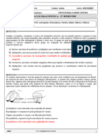 Aval. Diagnóstica - 1º T - IV Bim - Gabarito