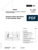 Service Bulletin S - 10.2: Technical Information To All Owners / Operators of Sulzer S20 Engines 26.03.99