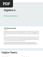 Algebra 2 Final Exam Review