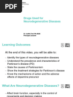 HNS50 - Drugs Used For Neurodegenerative Diseases