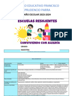 Esquema de Planificacion Por Unidad 2023-2024