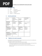 Modelo de Plan de Trabajo de Municipio Escolar