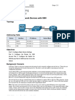 Lab - Configure Network Devices With SSH: Topology