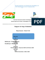 Rapport de Stage Batiment