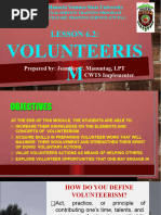 Chapter 6.2 Volunteerism