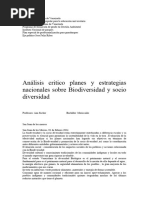 Analisis Critico Biodiversidad