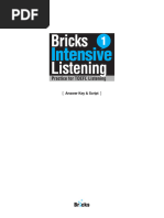 Bricks Intensive Listening - L1 - Answer Key