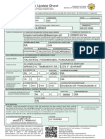 Registration Update Sheet: Tambadoc, Angelo Quirimit 09/25/1995