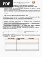 Acta de Compromiso Por Bajo Rendimiento Académico para Tutor 33