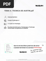 Wuolah Free TEMA 6. TECNICA DE AUSTIN