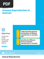 Earth and Life Science SHS 3.3 Asexual Reproduction in Animals