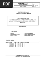 ALCANCE - Mantto - Sistema Climatización y Presurización de Salas Eléctricas