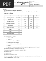 Devoir de Contrôle N°3 - Informatique - 3ème Lettres (2011-2012) Mlle Hana Ben Abdennour