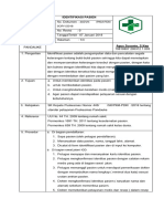 Sop Identifikasi Pasien