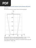 2020-21 G12 Mock AA-HL Calculator Practice Questions ANSWERS