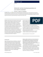 Revisar: Determinación de La Dimensión Vertical Oclusal para Pacientes Con Prótesis Completas: Una Revisión Actualizada