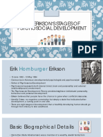 Erik Erikson's Stages of Psychosocial Development