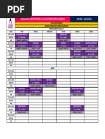 Horario Medicina I-2024 1° Sem I