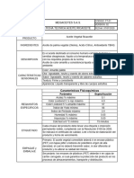 Ficha Tecnica Aceite Ricaceite 2020