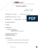 Programa. Relaciones Públicas y Ceremonial. Turismo. 2022