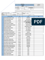 Registro de Induccion, Capacitaciones, Simulagros