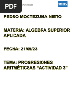 Progresiones Aritméticas - Moctezuma Nieto Pedro