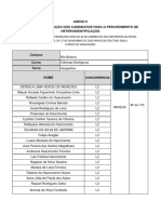 Anexo II LISTA DE CONVOCACAO DOS CANDIDATOS PARA HETEROIDENTIFICACAO 1