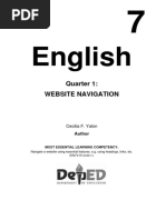 English: Quarter 1: Website Navigation