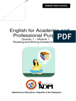 English For Academic and Professional Purposes