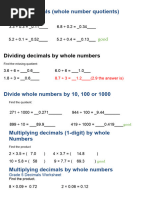 Dividing Decimals