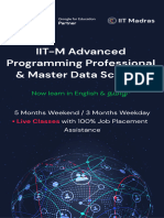 IIT-M Advanced Programming Professional & Master Data Science