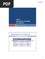 Unit 2 Diaphasic Varieties