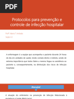 Aula Protocolos para Prevenção e Controle de Infecção Hospitalar