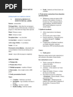 Complications of Intrapartum and Post Partum