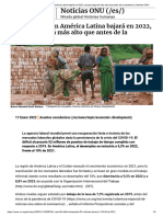 El Desempleo en América Latina Bajará en 2022, Aunque Seguirá Más Alto Que Antes de La Pandemia - Noticias ONU