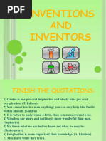 Inventions and Inventors