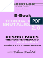 Treino Intermediário A B C D - Pesos Livres para Mulheres