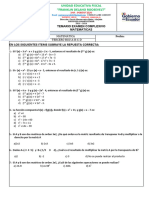 En Los Siguientes Items Subraye La Repuesta Correcta:: Matematica Tercero Bgu A-B-C-D