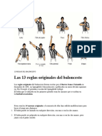 13 Reglas Del Baloncesto