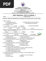 First Periodical Test in Science V