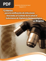 Criterios para La Notificacion de Infecciones Asociadas Al Cuidado de La Salud Al Subsistema de Vigilancia Epidemiologica en Bogota